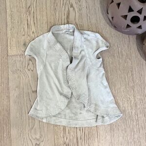 Prairie Underground Short Sleeve Hemp/ Cotton Cardigan.